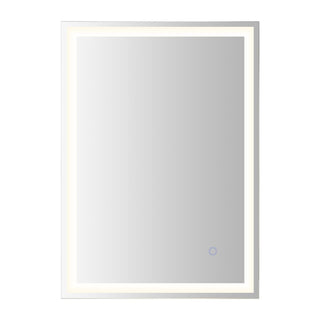 Pax Rectangular Frameless Anti-Fog Aluminum Front/Back-lit Tri-color LED Bathroom Vanity Mirror with Smart Touch Control