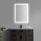 Pax Rectangular Frameless Anti-Fog Aluminum Front/Back-lit Tri-color LED Bathroom Vanity Mirror with Smart Touch Control