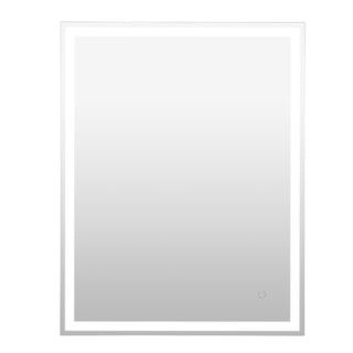 Pax Rectangular Frameless Anti-Fog Aluminum Front/Back-lit Tri-color LED Bathroom Vanity Mirror with Smart Touch Control - JONATHAN Y