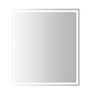Pax Rectangular Frameless Anti-Fog Aluminum Front/Back-lit Tri-color LED Bathroom Vanity Mirror with Smart Touch Control