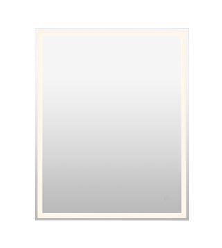 Pax Rectangular Frameless Anti-Fog Aluminum Front/Back-lit Tri-color LED Bathroom Vanity Mirror with Smart Touch Control - JONATHAN Y