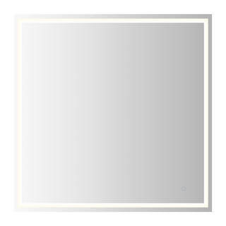 Pax Rectangular Frameless Anti-Fog Aluminum Front/Back-lit Tri-color LED Bathroom Vanity Mirror with Smart Touch Control