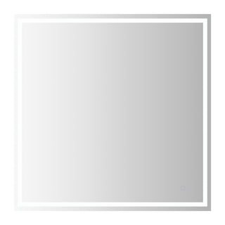 Pax Rectangular Frameless Anti-Fog Aluminum Front/Back-lit Tri-color LED Bathroom Vanity Mirror with Smart Touch Control