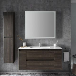 Pax Rectangular Frameless Anti-Fog Aluminum Front/Back-lit Tri-color LED Bathroom Vanity Mirror with Smart Touch Control