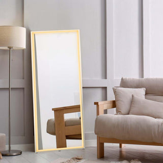Soraya Full-length Rectangular Frameless Anti-Fog Plug-in/Hardwire Aluminum Front-lit Tri-color LED Freestand/Hang Mirror with Smart Touch Control - JONATHAN Y