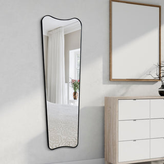Alfie 20 in. W x 59 in. H Large Rectangular Metal Framed Wall Mounted Full-Length Mirror - JONATHAN Y