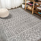 Moroccan Hype Boho Vintage Diamond Area Rug Gray/Ivory