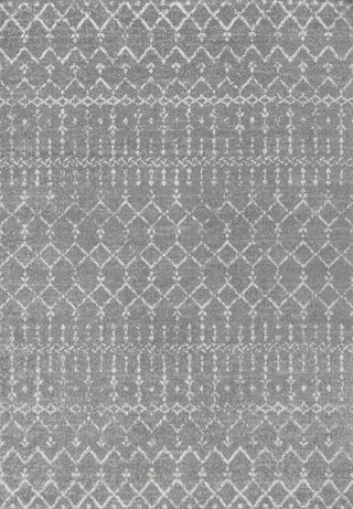 Moroccan Hype Boho Vintage Diamond Area Rug Gray/Ivory - JONATHAN Y
