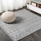 Moroccan Hype Boho Vintage Diamond Area Rug Gray/Ivory