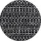 Moroccan Hype Boho Vintage Diamond Area Rug Black/Ivory