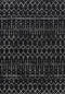 Moroccan Hype Boho Vintage Diamond Area Rug Black/Ivory