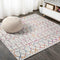 Moroccan Hype Boho Vintage Diamond Area Rug Ivory/Multi