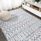 Moroccan Hype Boho Vintage Diamond Area Rug Cream/Navy