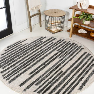 Khalil Modern Berber Stripe Area Rug