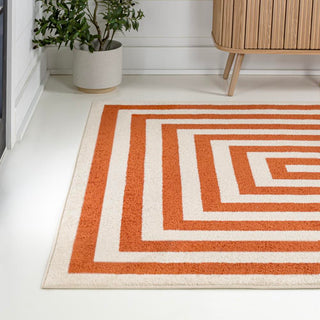Bandol Modern Classic Mitre Stripe Area Rug - JONATHAN Y