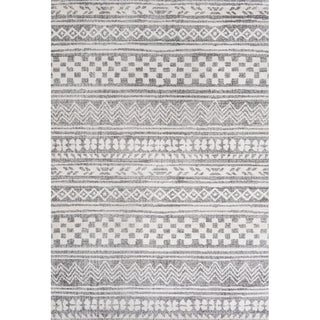 Imlil Tribal Geometric Stripe Area Rug