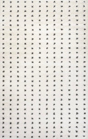 Pele Modern Geometric Dot Shag Area Rug