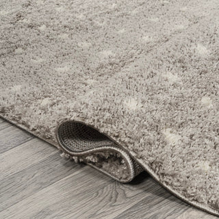 Pele Modern Geometric Dot Shag Area Rug