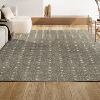 Pele Modern Geometric Dot Shag Area Rug