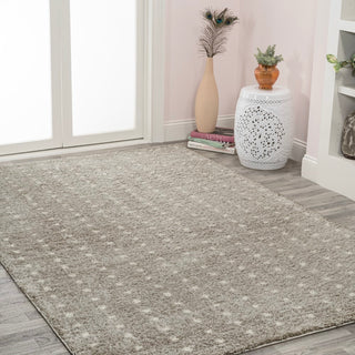 Pele Modern Geometric Dot Shag Area Rug