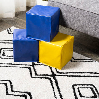 Deia Moroccan Style Diamond Shag Area Rug