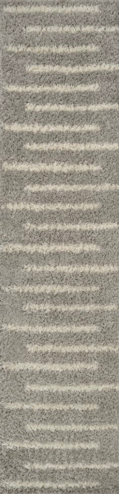 Alaro Berber Stripe Shag Area Rug