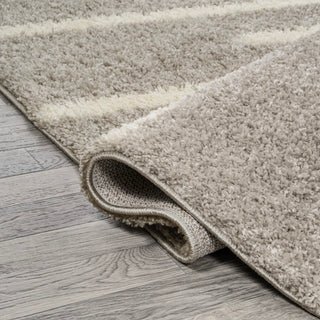 Alaro Berber Stripe Shag Area Rug