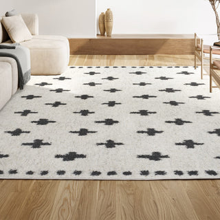 Cristo Berber Geometric Shag Area Rug