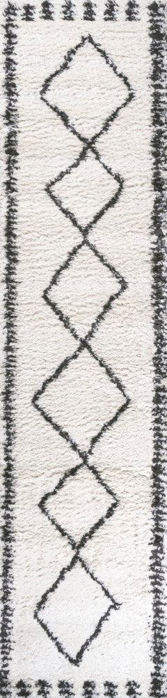 Calvia Moroccan Diamond Shag Area Rug