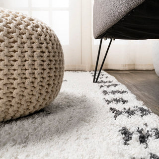 Calvia Moroccan Diamond Shag Area Rug