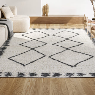 Calvia Moroccan Diamond Shag Area Rug