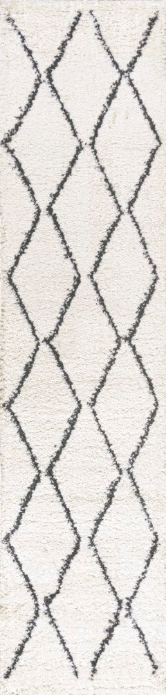 Catala Moroccan Diamond Shag Area Rug