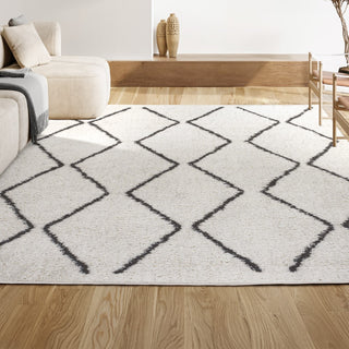 Catala Moroccan Diamond Shag Area Rug