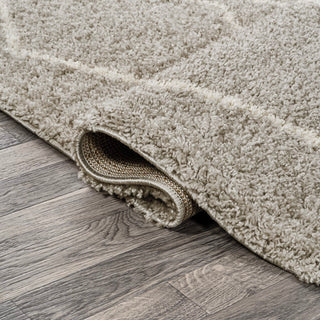 Catala Moroccan Diamond Shag Area Rug