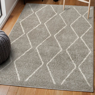 Catala Moroccan Diamond Shag Area Rug