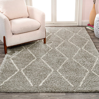Catala Moroccan Diamond Shag Area Rug