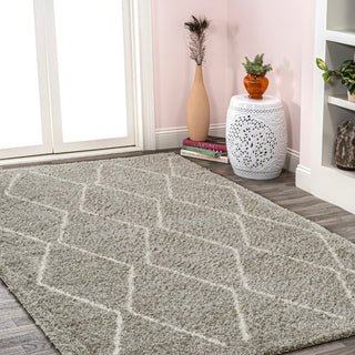Catala Moroccan Diamond Shag Area Rug