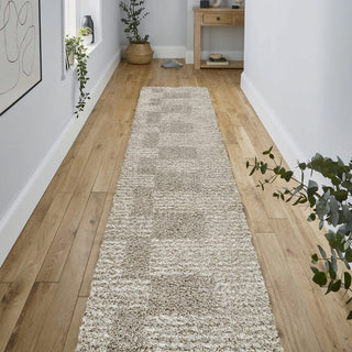 Petra Abstract Stripe Geometric Shag Area Rug