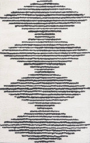 Elm Diamond Stripe Geometric Shag Area Rug