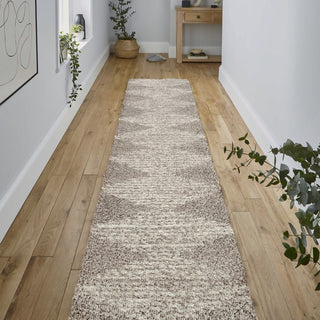 Elm Diamond Stripe Geometric Shag Area Rug