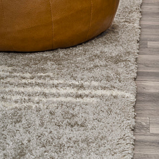 Elm Diamond Stripe Geometric Shag Area Rug