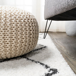 Cami Moroccan Style Diamond Shag Area Rug