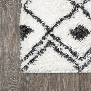 Caimari Moroccan Diamond Shag Area Rug