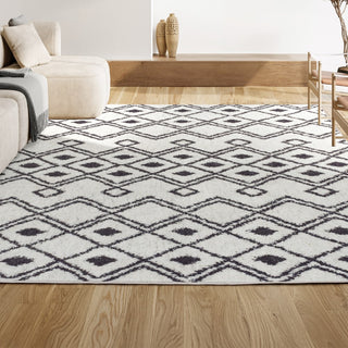 Caimari Moroccan Diamond Shag Area Rug