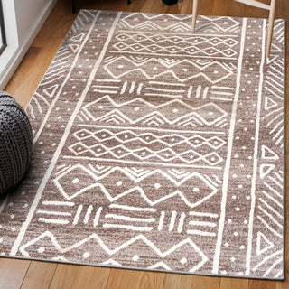Amanar Tribal Geometric Area Rug - JONATHAN Y