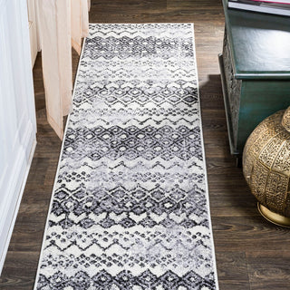 Azmar Moroccan Geometric Distressed Area Rug