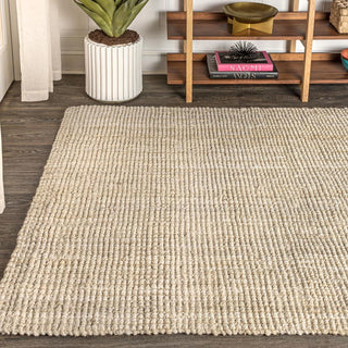 Hiro Hand Woven Chunky Jute Area Rug - JONATHAN Y