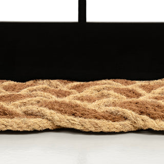 Maeve Classic Coastal Scalloped Basketweave Coir Mat - JONATHAN Y