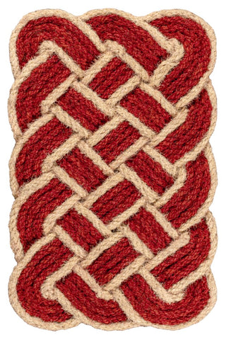 Maeve Classic Coastal Scalloped Basketweave Coir Mat - JONATHAN Y