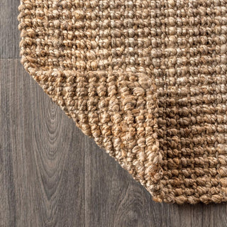 Pata Hand Woven Chunky Jute Area Rug - JONATHAN Y